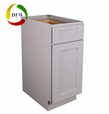 Portas de armário de cozinha de madeira maciça revestidas de PVC ou com pintura em spray MDF